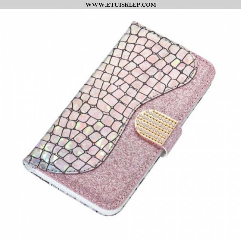 Etui Na Telefon Pokrowce do Samsung Galaxy S21 Ultra 5G Krokodyle Diamenty